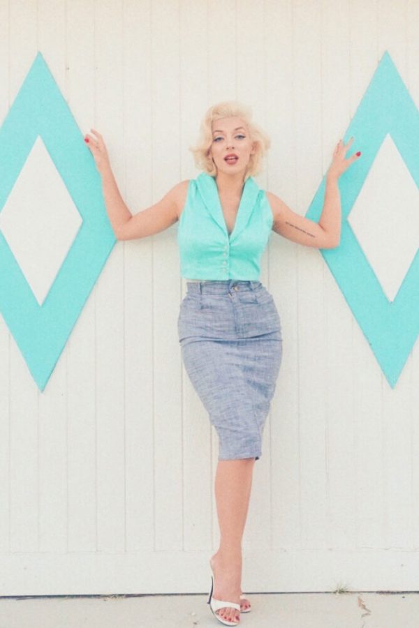 Swing Skirt (Yellow) by Bettie Page | Bettie Page