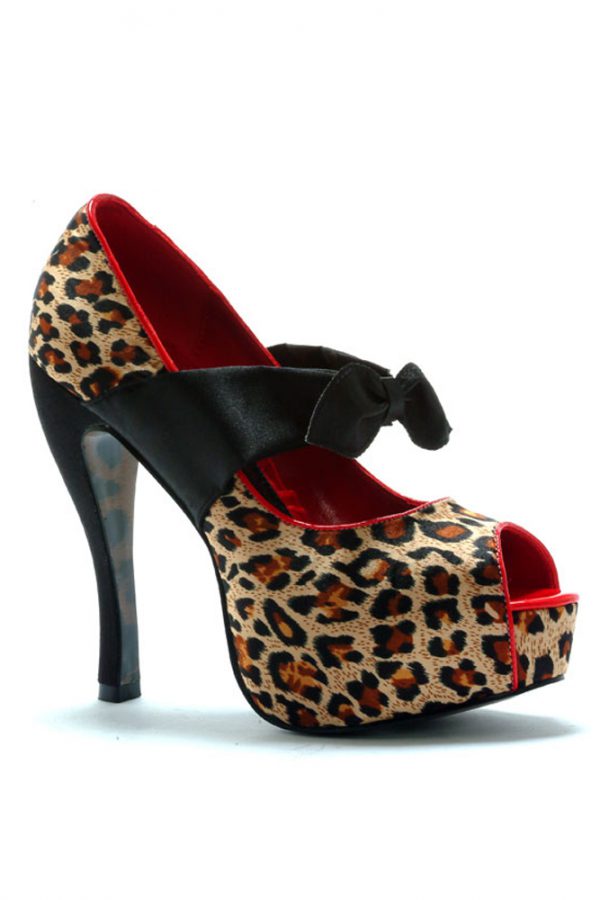 bettie page leopard bikini
