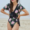 Claudette Fringed Roses Swimsuit