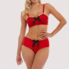 Elsie Lace High Waisted Brief (Red)