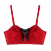 Elsie Spiral Stitch Bullet Bra (Red)