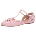 Julie 1" T-Strap Flat (Pink)