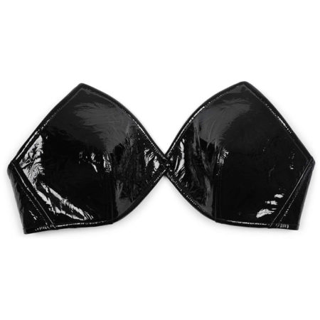 Pinup Top - Black Crinkle Patent
